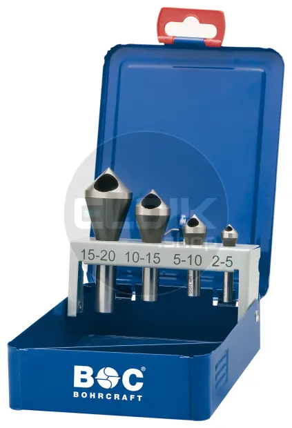 Bohrcraft QS4 Dwarsgatverzinkboorset 2,0 - 20,0 | 4-delig - 17201410004