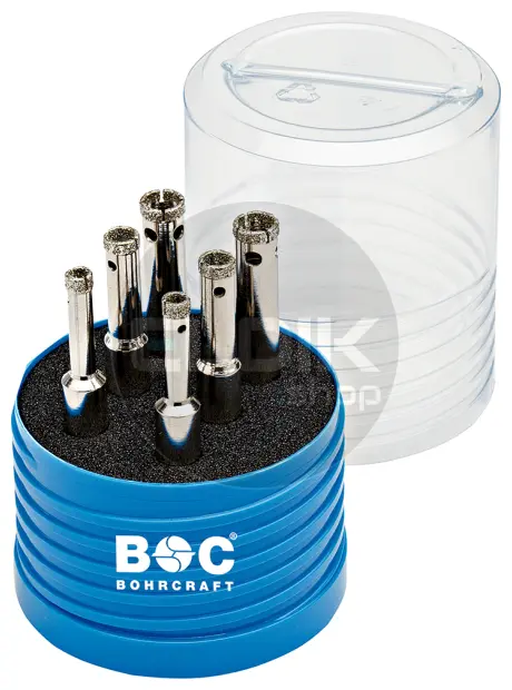 Bohrcraft 27031430006 Diamant tegelboorset 6-10 mm 6 dlg Basic