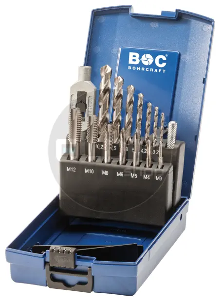 Bohrcraft 41251330015 Machinetapset HSSE DIN 352 M3-M 12 EGB15 ABS