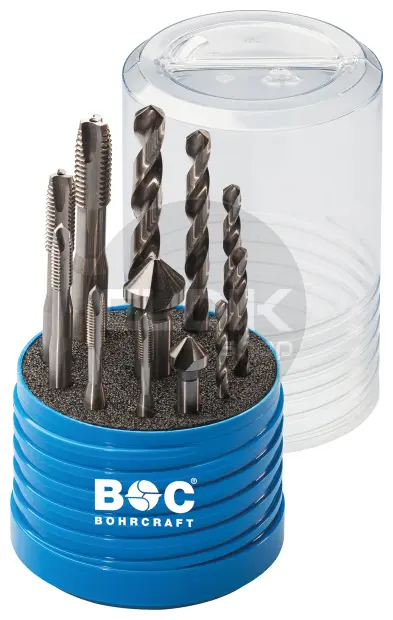 Bohrcraft 41521430012 Kombi-Box Machinetapset HSS-G M4-M 10 RSP 12 dlg RG12