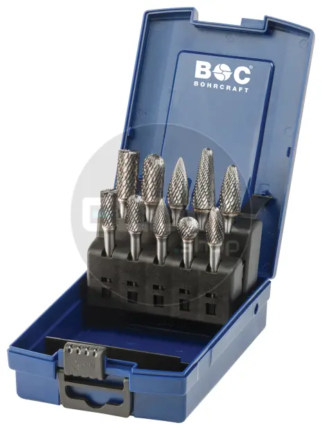 Bohrcraft 59011330012 Stiftfrezenset HM TiALN 10+12 mm 10 delig Z3-X RK10