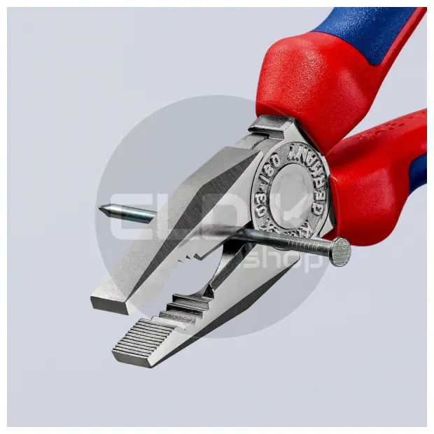Knipex 03 05 180 Kombi-tang verchroomd/comfort 180 mm