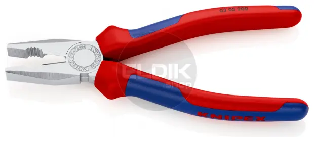 Knipex 03 05 200 Kombi-tang verchroomd/comfort 200 mm