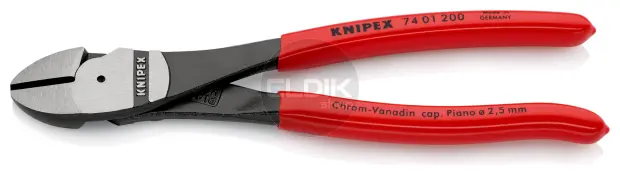 Knipex 74 01 200 Kracht-Zijsnijtang gep./kunststof 200 mm