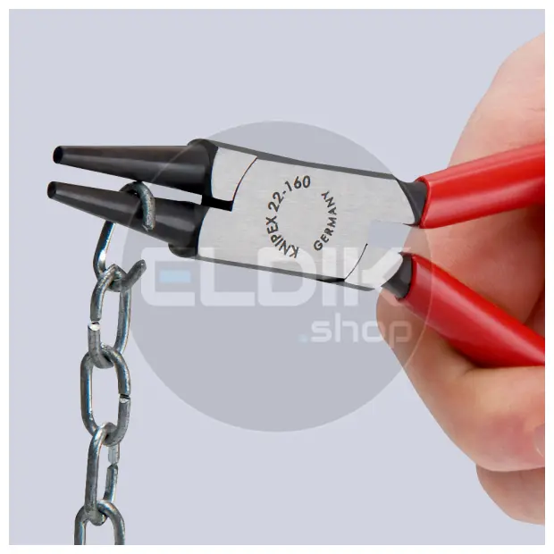 Knipex 22 01 160 Rondbuigtang gepol./kunststof 160 mm