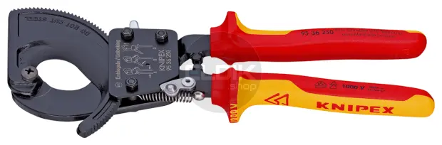 Knipex 95 36 250 Kabelschaar met ratelprincipe tot 240mm² | VDE
