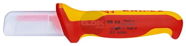 Knipex 98 54 Kabelmes recht, beschermd mes 190 mm VDE