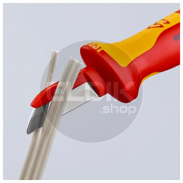 Knipex 98 54 Kabelmes recht, beschermd mes 190 mm VDE