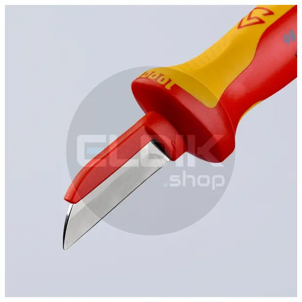 Knipex 98 54 Kabelmes recht, beschermd mes 190 mm VDE