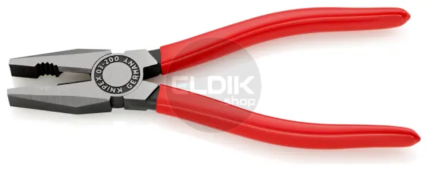 Knipex 03 01 200 Kombi-tang gepolijst/kunststof 200 mm