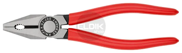 Knipex 03 01 200 Kombi-tang gepolijst/kunststof 200 mm