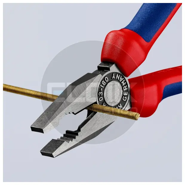 Knipex 03 02 180 Kombi-tang gepolijst/comfort 180 mm