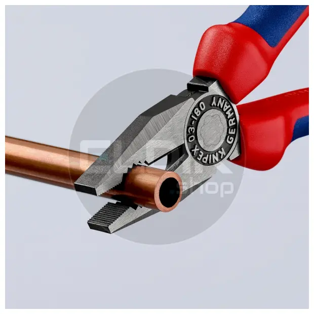 Knipex 03 02 180 Kombi-tang gepolijst/comfort 180 mm