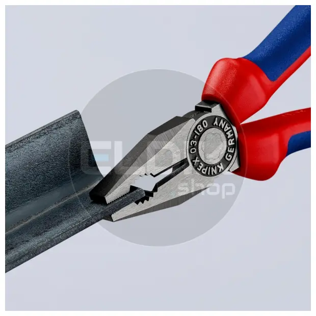 Knipex 03 02 180 Kombi-tang gepolijst/comfort 180 mm
