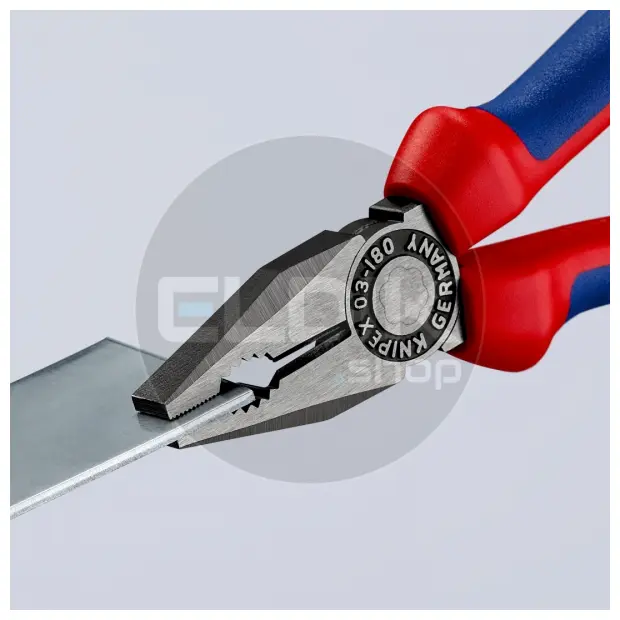 Knipex 03 02 180 Kombi-tang gepolijst/comfort 180 mm