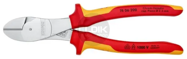 Knipex 74 06 200 Kracht-Zijsnijtang comfort 200 mm VDE