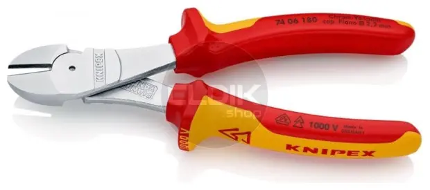 Knipex 74 06 180 Kracht-Zijsnijtang comfort 180 mm VDE