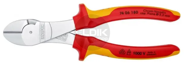Knipex 74 06 180 Kracht-Zijsnijtang comfort 180 mm VDE