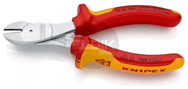 Knipex 74 06 160 Kracht-Zijsnijtang comfort 160 mm VDE