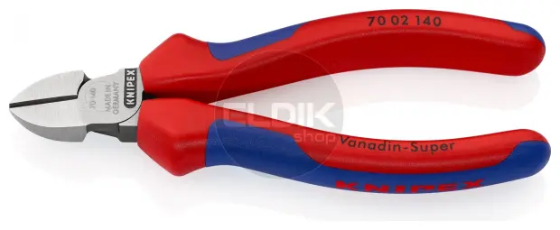 Knipex 70 02 140 Zijsnijtang gepolijst/comfort 140 mm