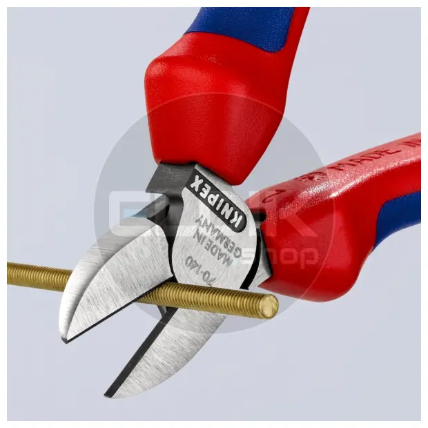 Knipex 70 02 140 Zijsnijtang gepolijst/comfort 140 mm