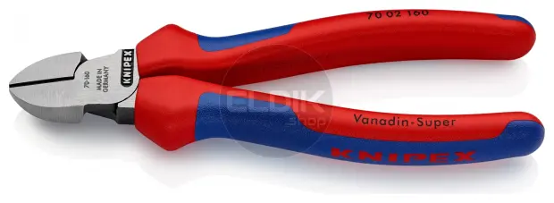 Knipex 70 02 160 Zijsnijtang gepolijst/comfort 160 mm
