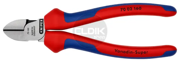 Knipex 70 02 160 Zijsnijtang gepolijst/comfort 160 mm