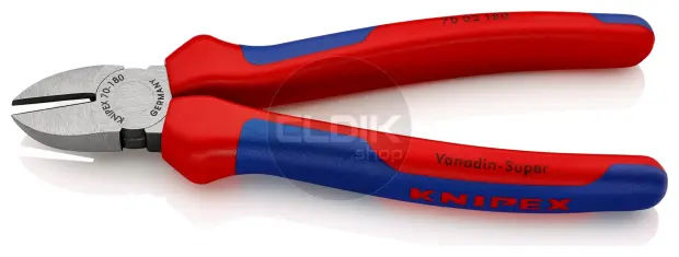 Knipex 70 02 180 Zijsnijtang gepolijst/comfort 180 mm