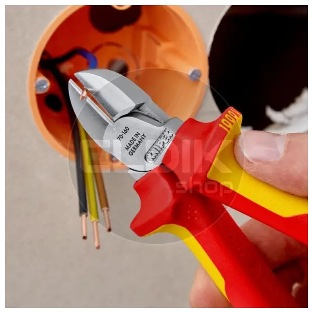 Knipex 70 06 160 Zijsnijtang verchr./comfort 160 mm VDE