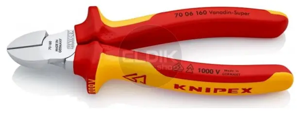Knipex 70 06 160 Zijsnijtang verchr./comfort 160 mm VDE