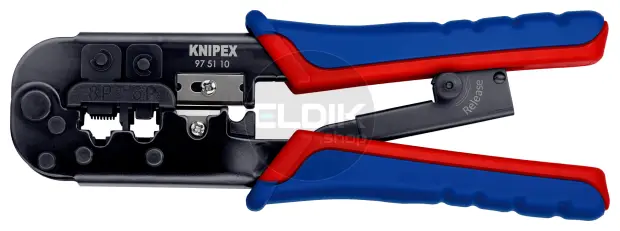 Knipex 97 51 10 UTP krimptang voor RJ11/12/45