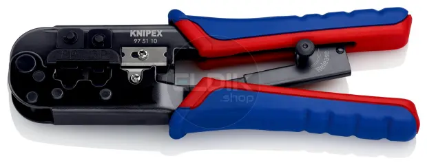 Knipex 97 51 10 UTP krimptang voor RJ11/12/45