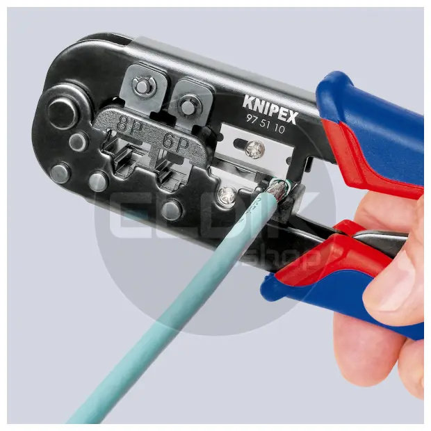 Knipex 97 51 10 UTP krimptang voor RJ11/12/45
