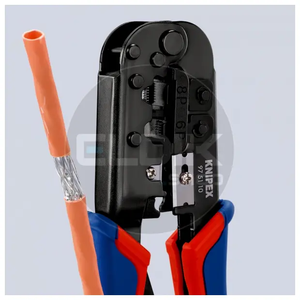 Knipex 97 51 10 UTP krimptang voor RJ11/12/45