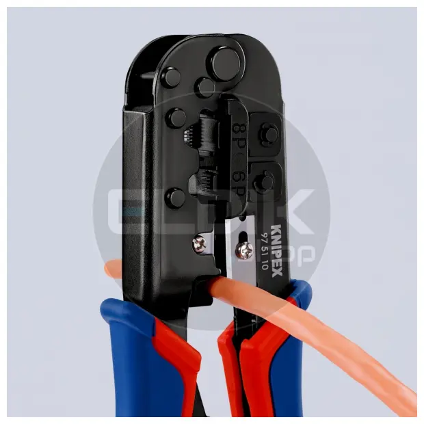 Knipex 97 51 10 UTP krimptang voor RJ11/12/45