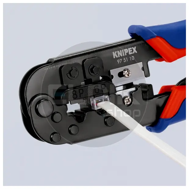 Knipex 97 51 10 UTP krimptang voor RJ11/12/45
