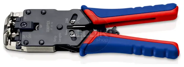 Knipex 97 51 12 UTP krimptang voor RJ10/11/12/45