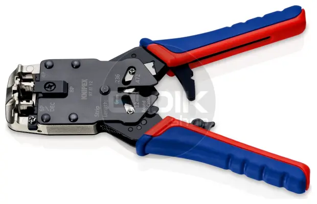 Knipex 97 51 12 UTP krimptang voor RJ10/11/12/45