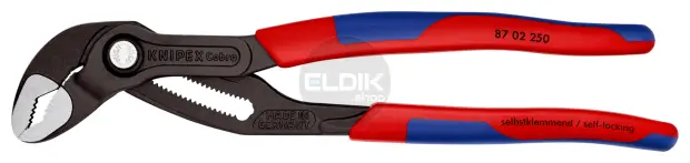Knipex 87 02 250 Waterpomptang Cobra gepolijst 250 mm
