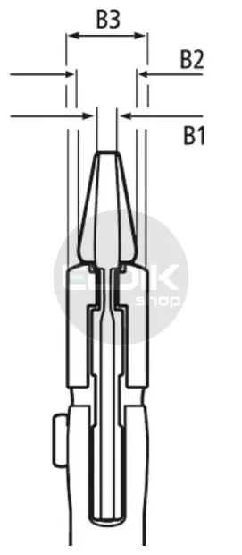 Knipex 86 05 180 Sleuteltang 35 mm - 1 3/8