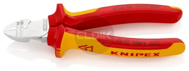 Knipex 14 26 160 Afstrip-zijsnijtang VDE