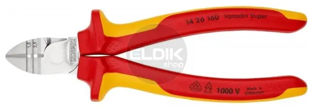 Knipex 14 26 160 Afstrip-zijsnijtang VDE