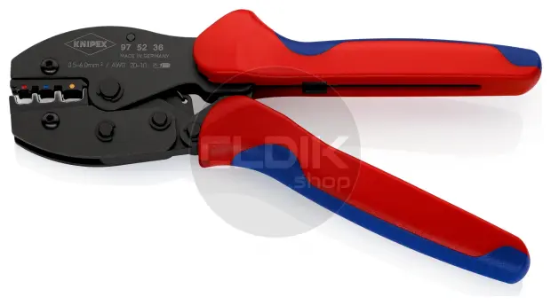 Knipex 97 52 36 Krimptang voor geïsoleerde kabelschoenen