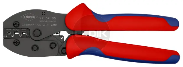 Knipex 97 52 35 Krimptang voor niet geisoleerde open connectors