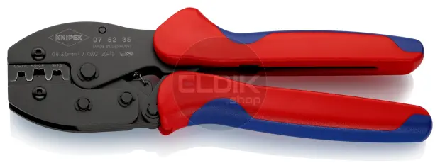 Knipex 97 52 35 Krimptang voor niet geisoleerde open connectors