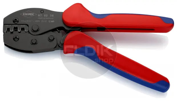 Knipex 97 52 35 Krimptang voor niet geisoleerde open connectors