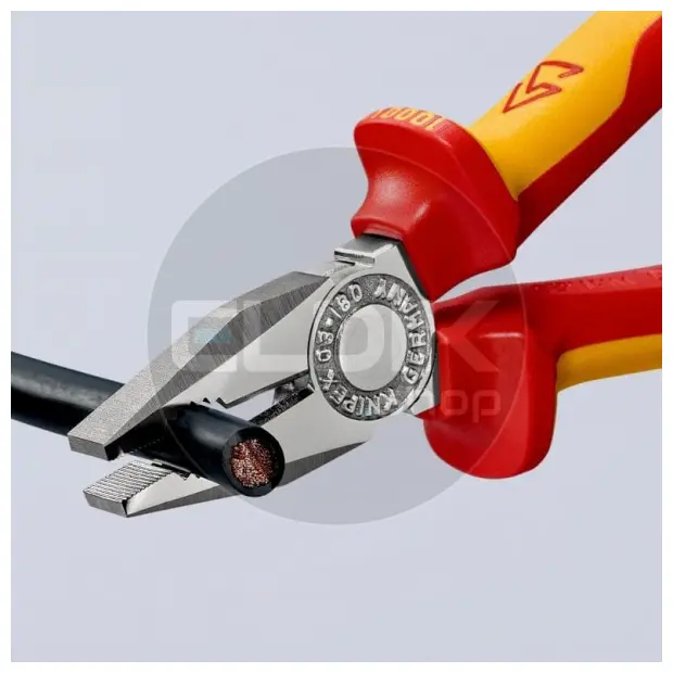 Knipex 03 06 180 Kombi-tang verchr./comfort VDE 180 mm