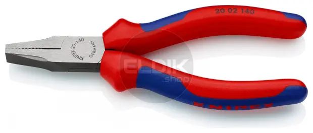 Knipex 20 02 140 Platbuigtang gepol./comfort 140 mm