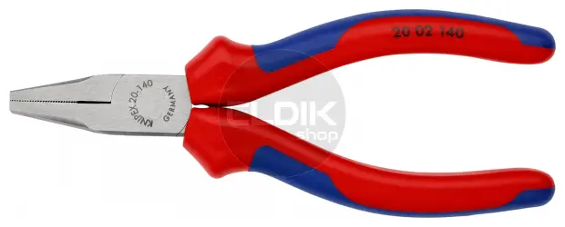 Knipex 20 02 140 Platbuigtang gepol./comfort 140 mm