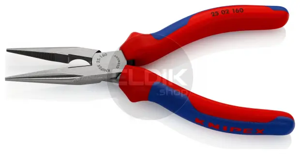 Knipex 25 02 160 Radiotang recht + zijsnijder 160 mm